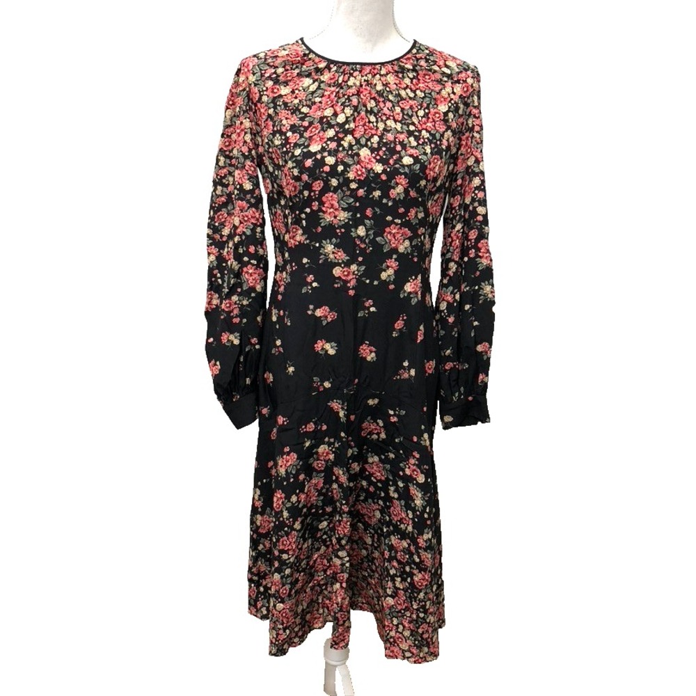 Michael Kors Collection Midi Dress‎ Womens 6 Floral Romantic Coquette